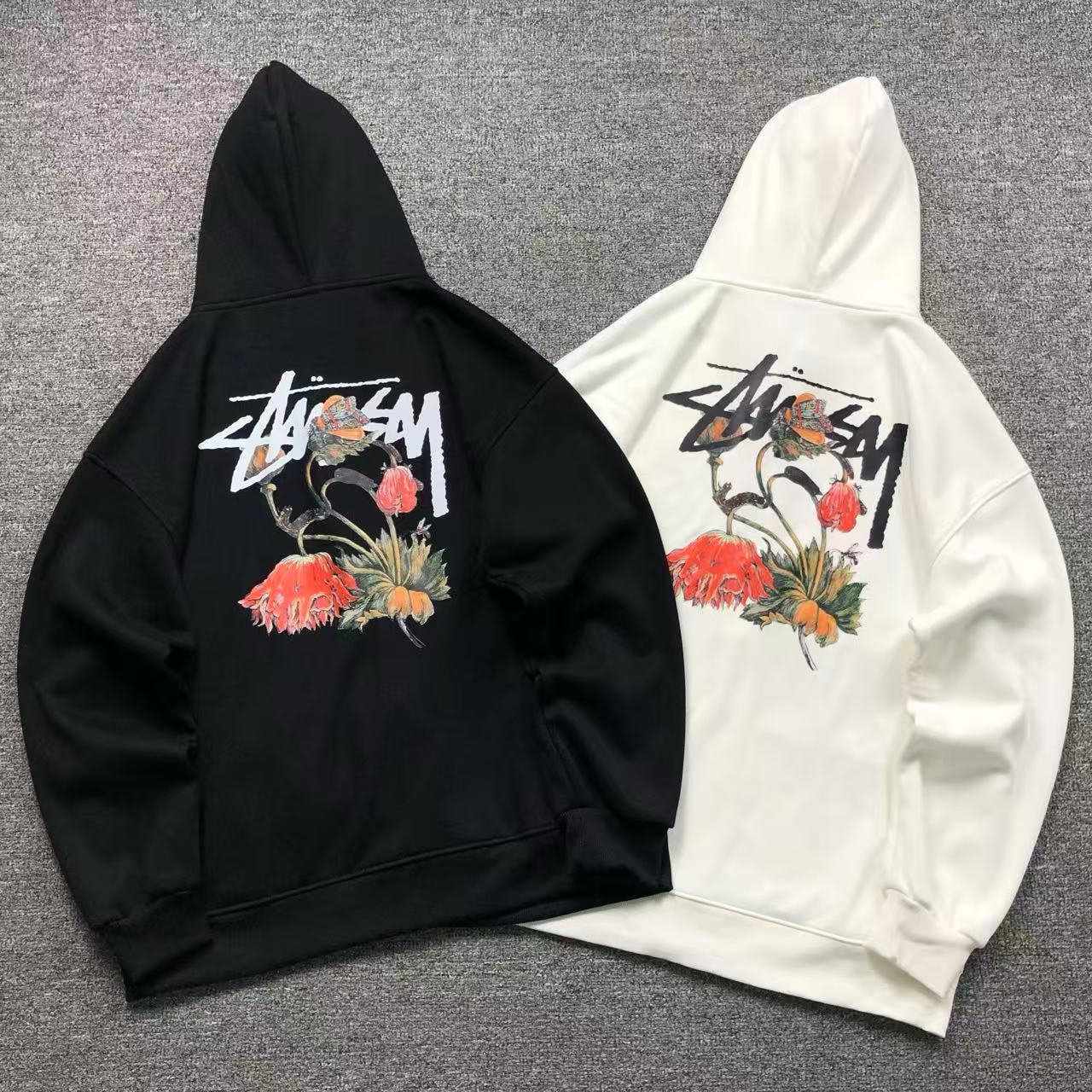 MOLETOM CANGURU Stussy Floral Bloom — costa