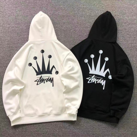 MOLETOM CANGURU Stussy Crown Signature — costa