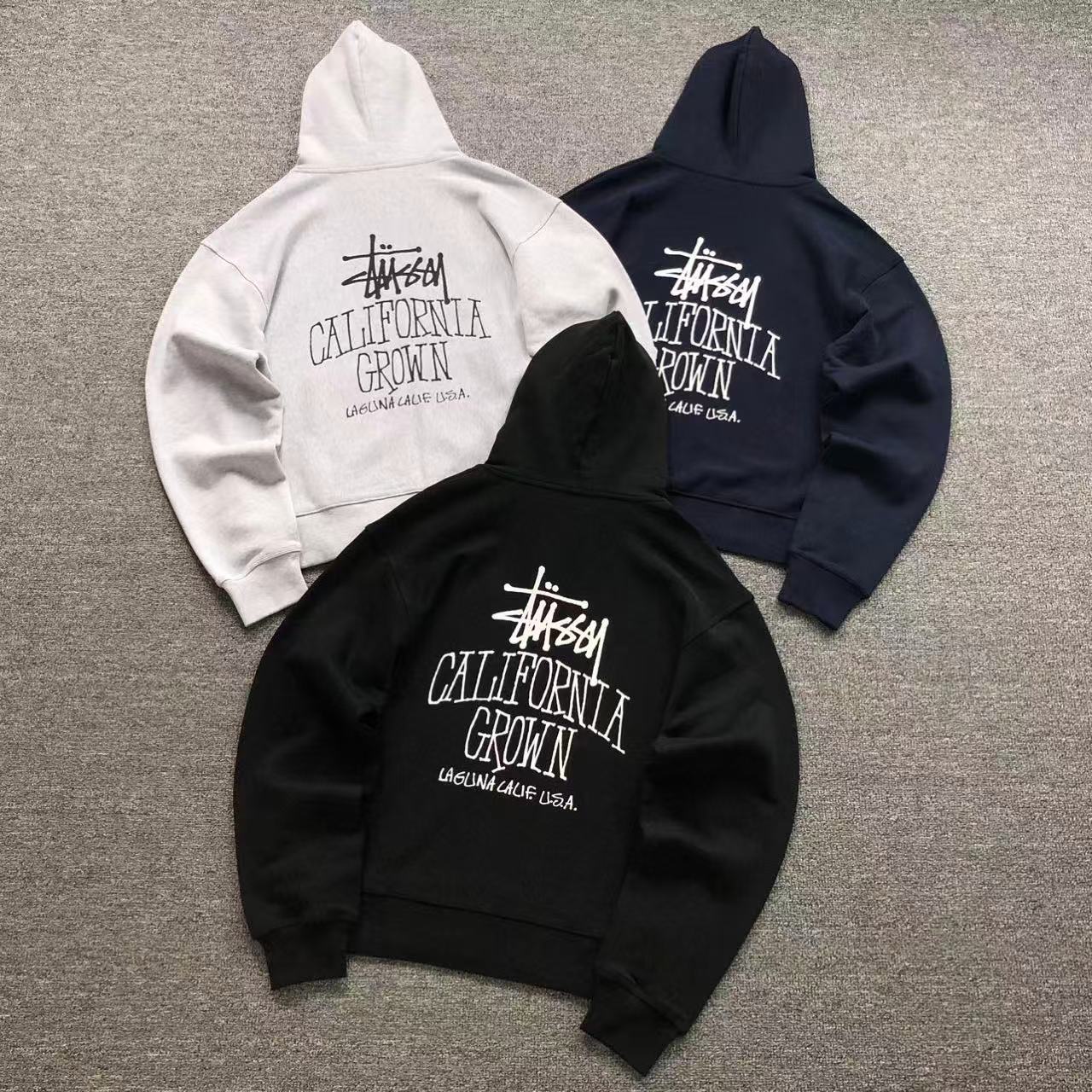 MOLETOM CANGURU Stussy California Grown — costa
