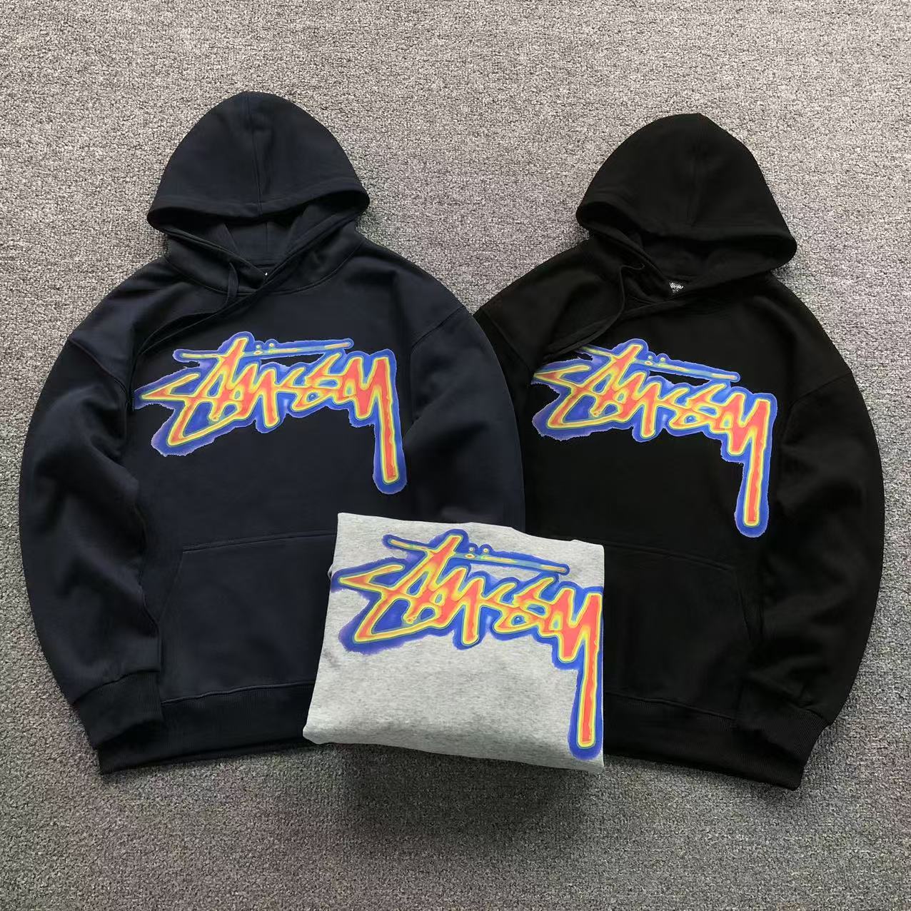 MOLETOM CANGURU Stussy Graffiti Tag Prime — frente