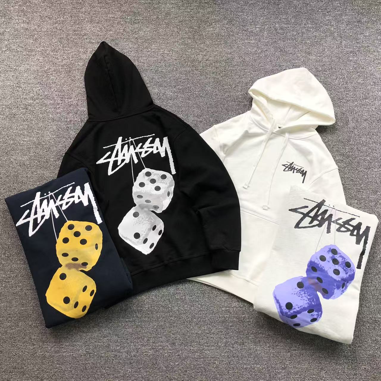 MOLETOM CANGURU Stussy Fuzzy Dice Core — costa