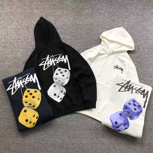 MOLETOM CANGURU Stussy Fuzzy Dice Core — costa
