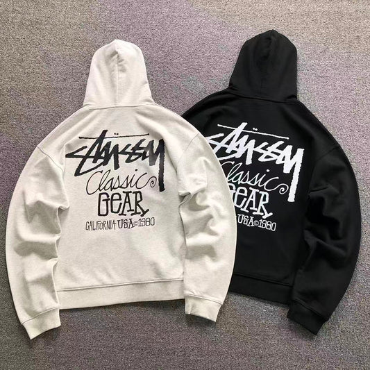 MOLETOM CANGURU Stussy Classic Gear — costa