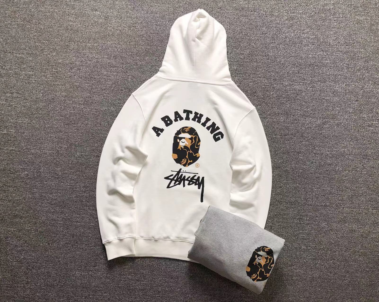 MOLETOM CANGURU Bape Ape Head Camo Stussy — costa