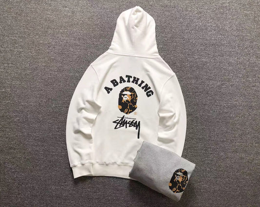 MOLETOM CANGURU Bape Ape Head Camo Stussy — costa