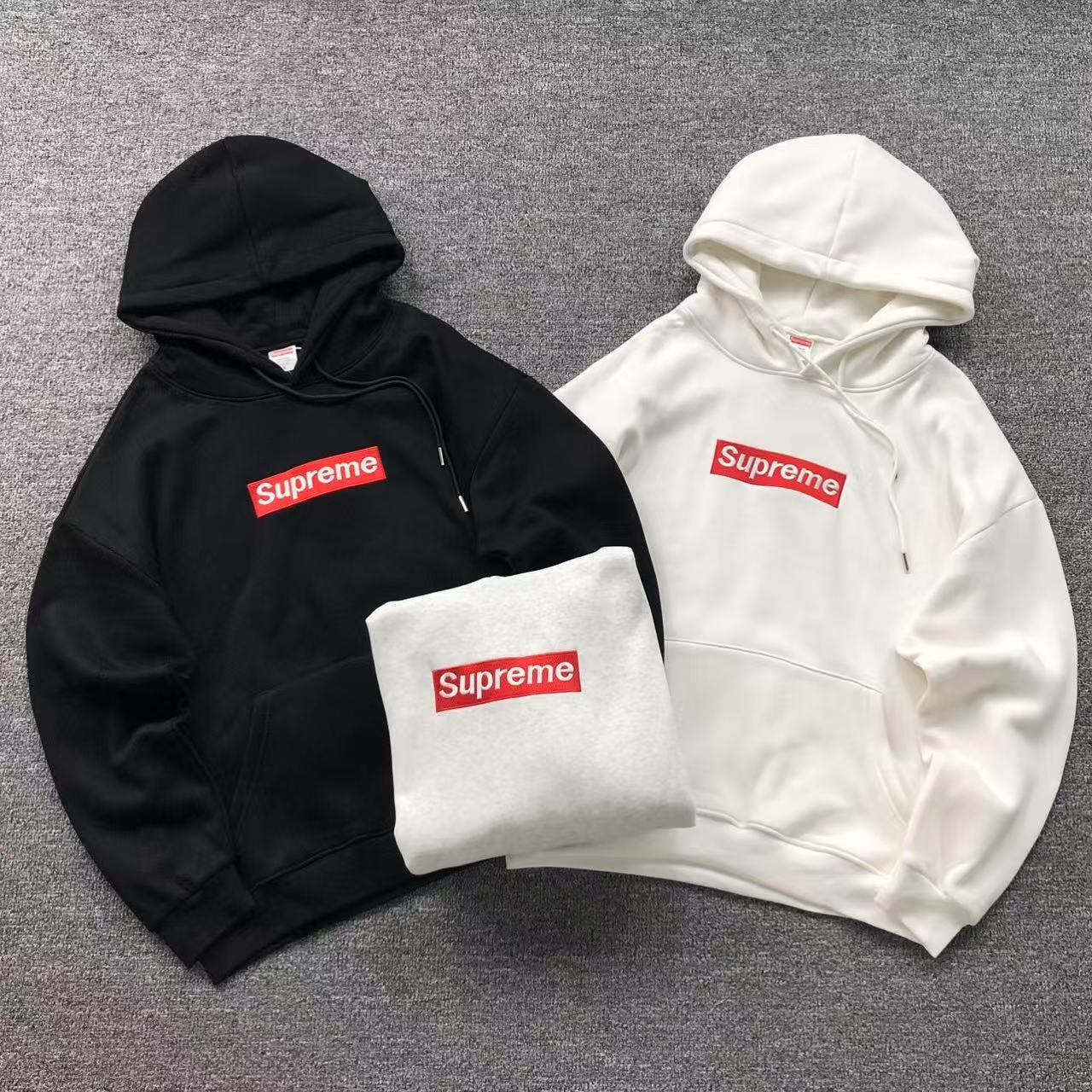 MOLETOM CANGURU Supreme Box Logo Core — frente