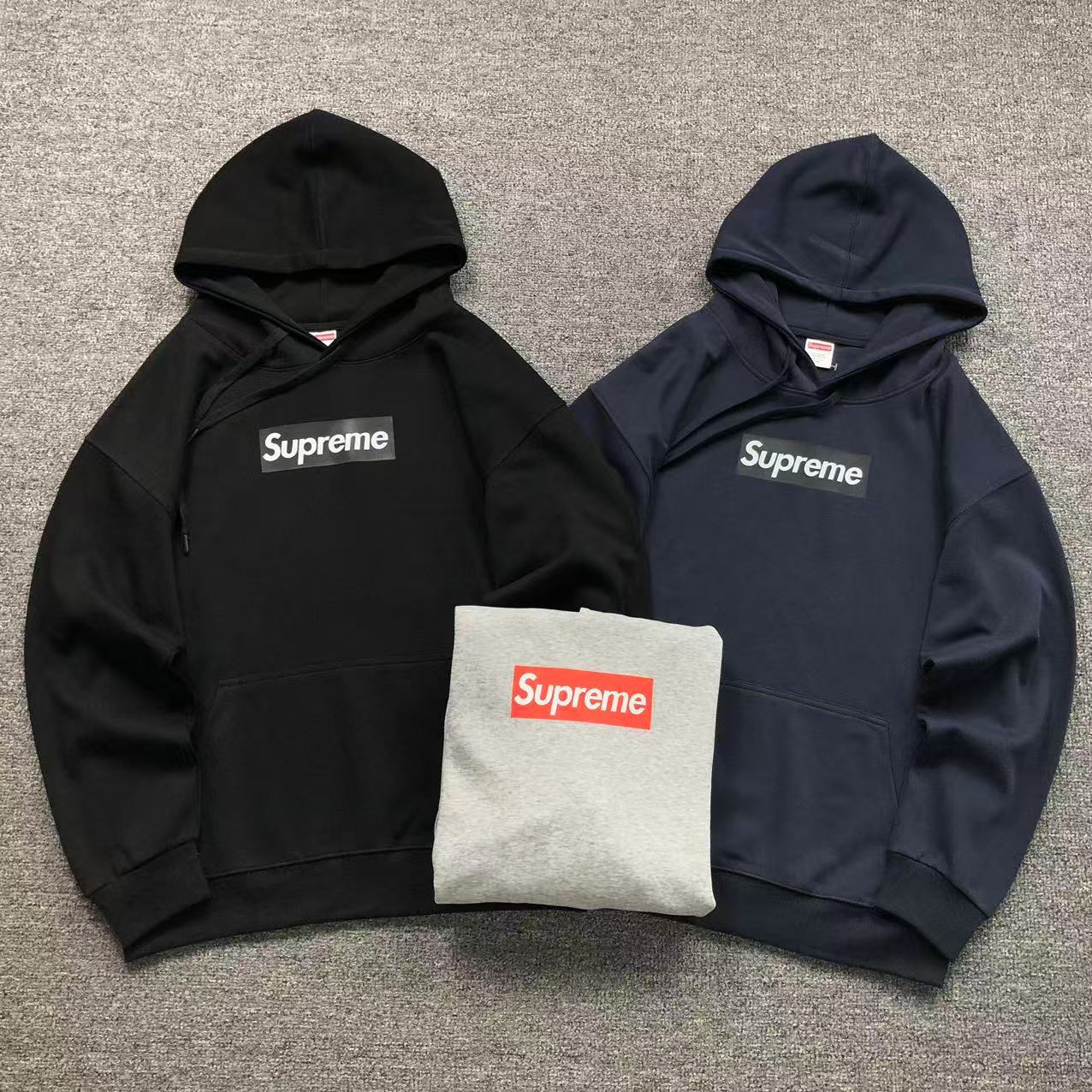 MOLETOM CANGURU Supreme Box Logo — frente