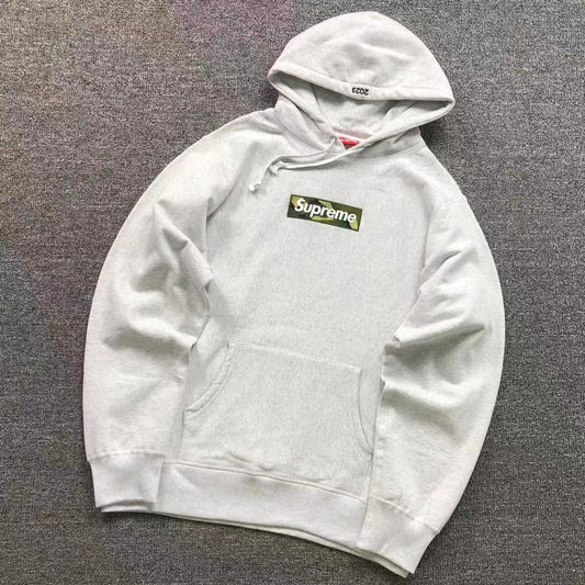 MOLETOM CANGURU Supreme Box Logo Camo — frente