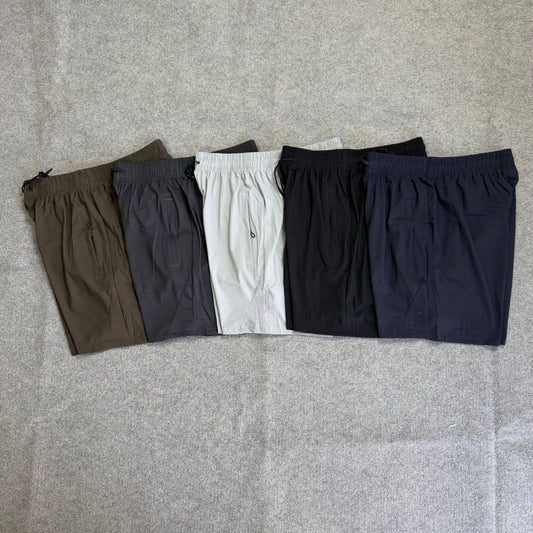 Short Masculino Ultra Dry Elastano Liso Importado com Bolso Zíper