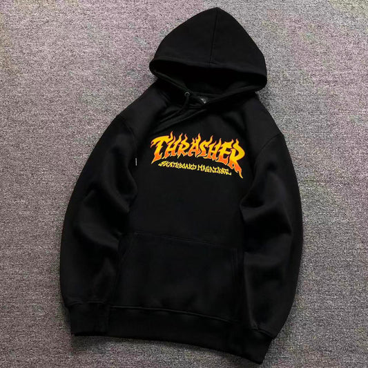 MOLETOM CANGURU Thrasher Flame Magazine Core — frente