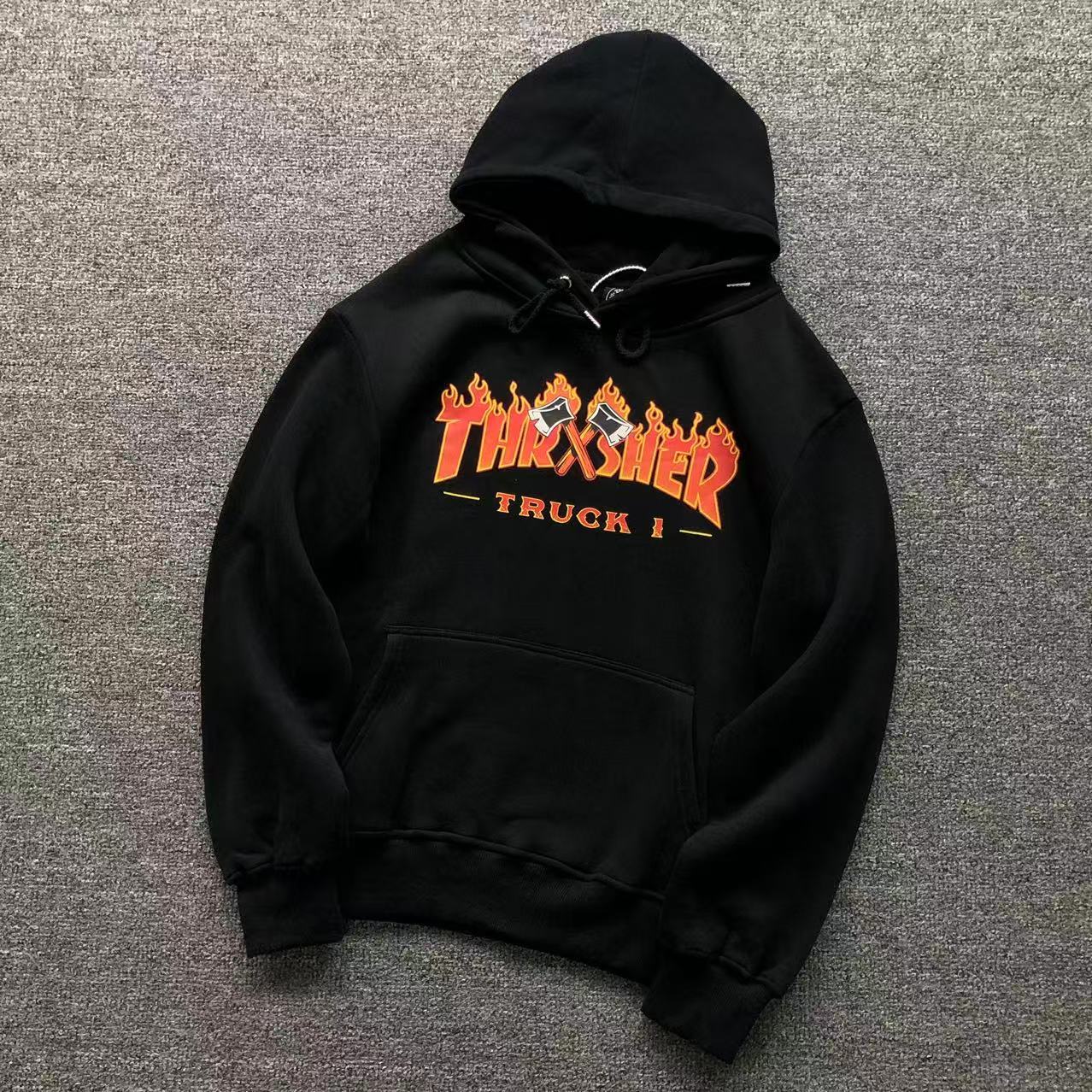 MOLETOM CANGURU Thrasher Flame Truck — frente