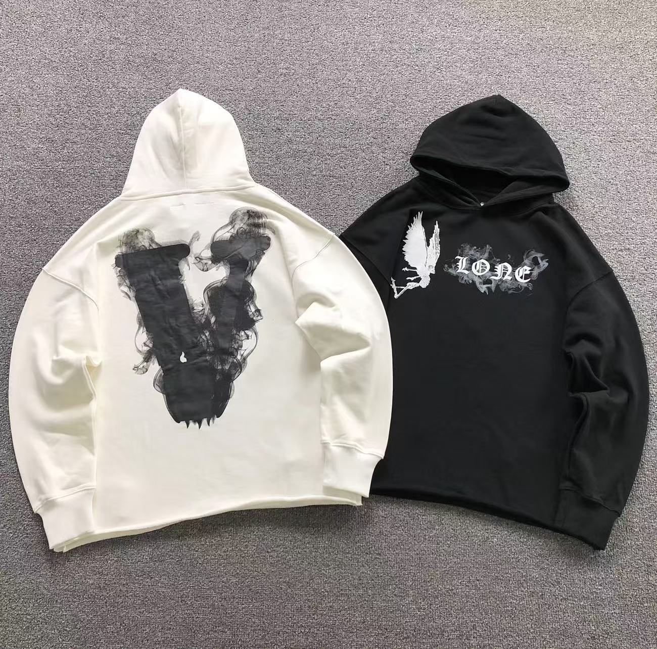 MOLETOM CANGURU Vlone Smoke V Wings — costa