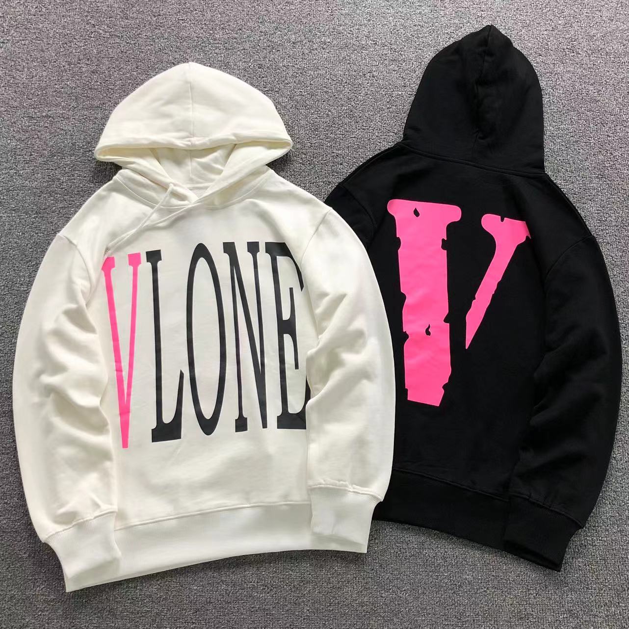 MOLETOM CANGURU Vlone Big V Logo Core — frente