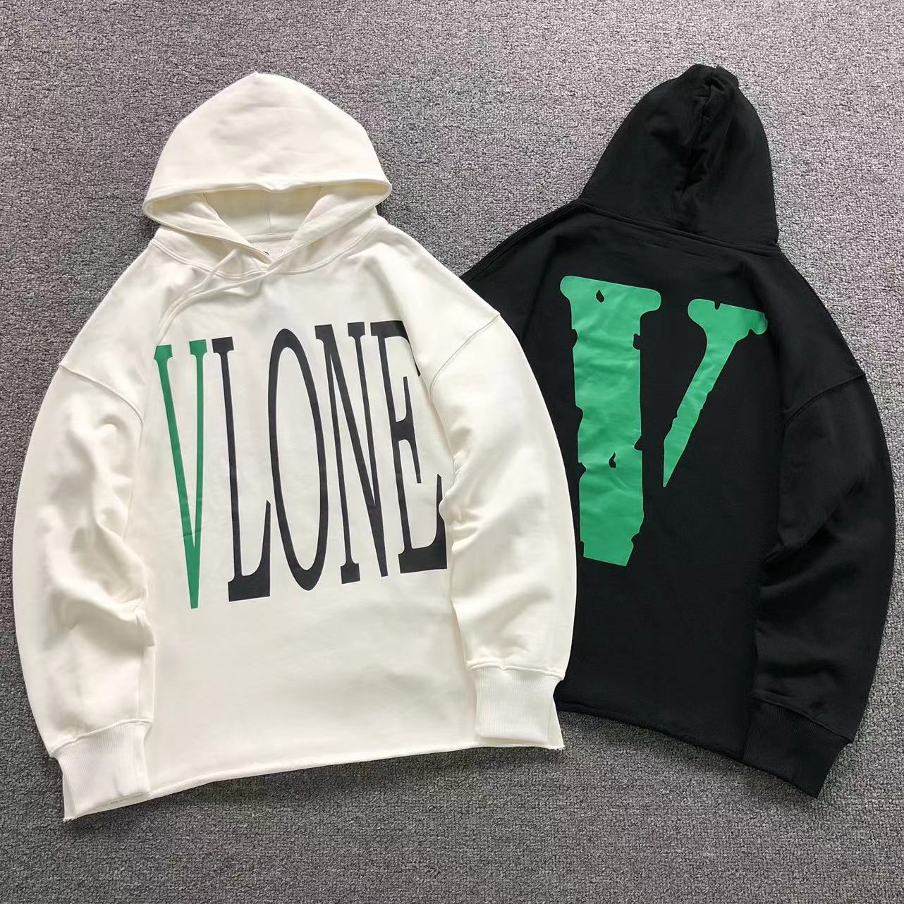 MOLETOM CANGURU Vlone Big V Logo Prime — frente