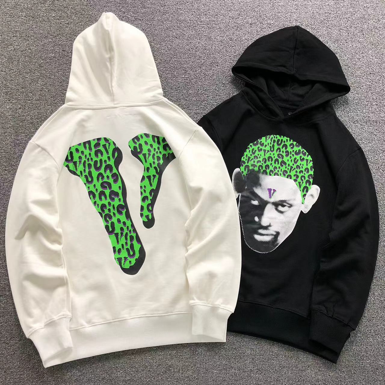 MOLETOM CANGURU Vlone Leopard Face — frente