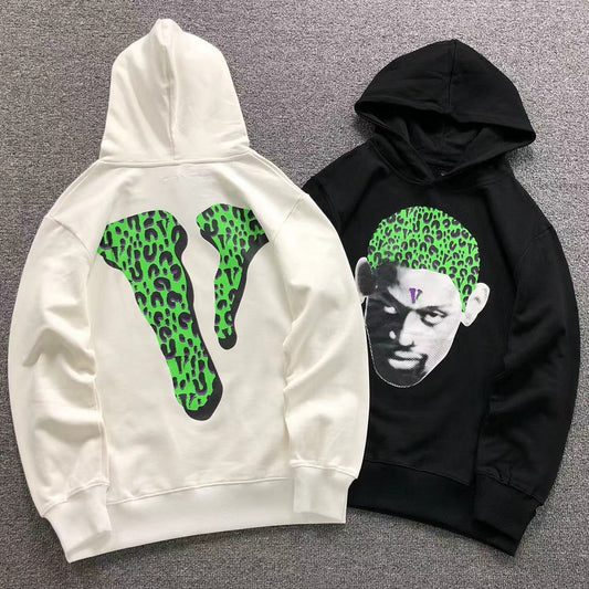 MOLETOM CANGURU Vlone Leopard Face — frente