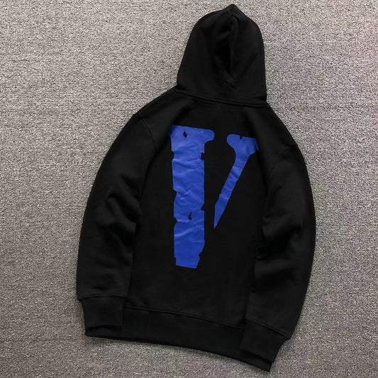 MOLETOM CANGURU Vlone Big V Blue — costa