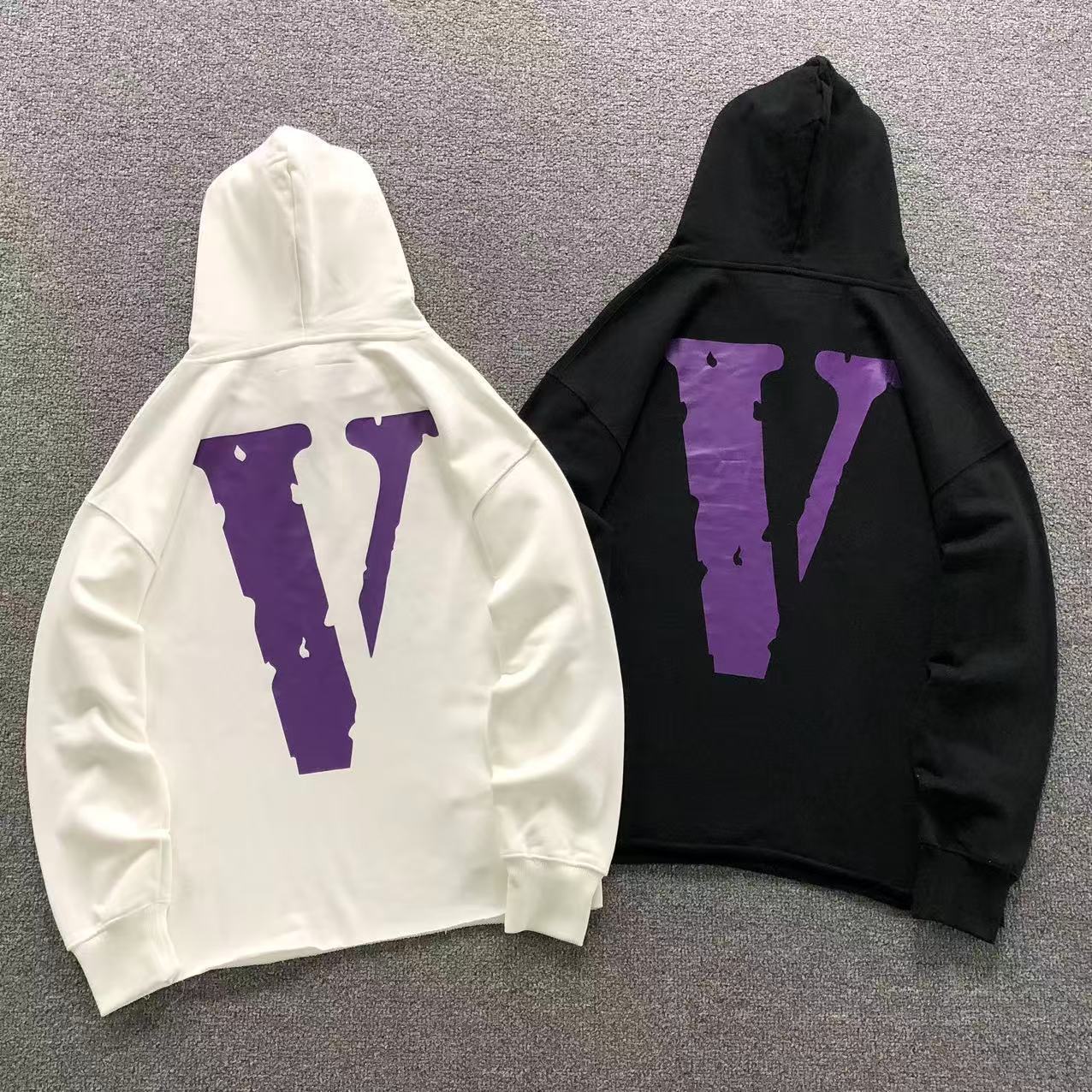 MOLETOM CANGURU Vlone Big V Purple — costa
