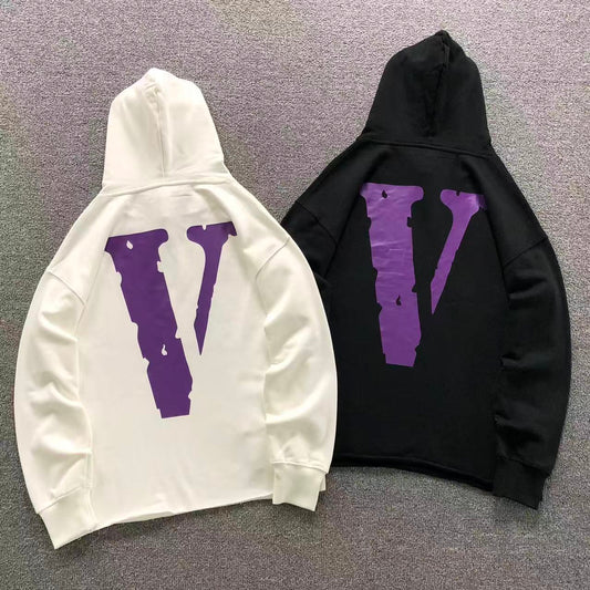 MOLETOM CANGURU Vlone Big V Purple — costa