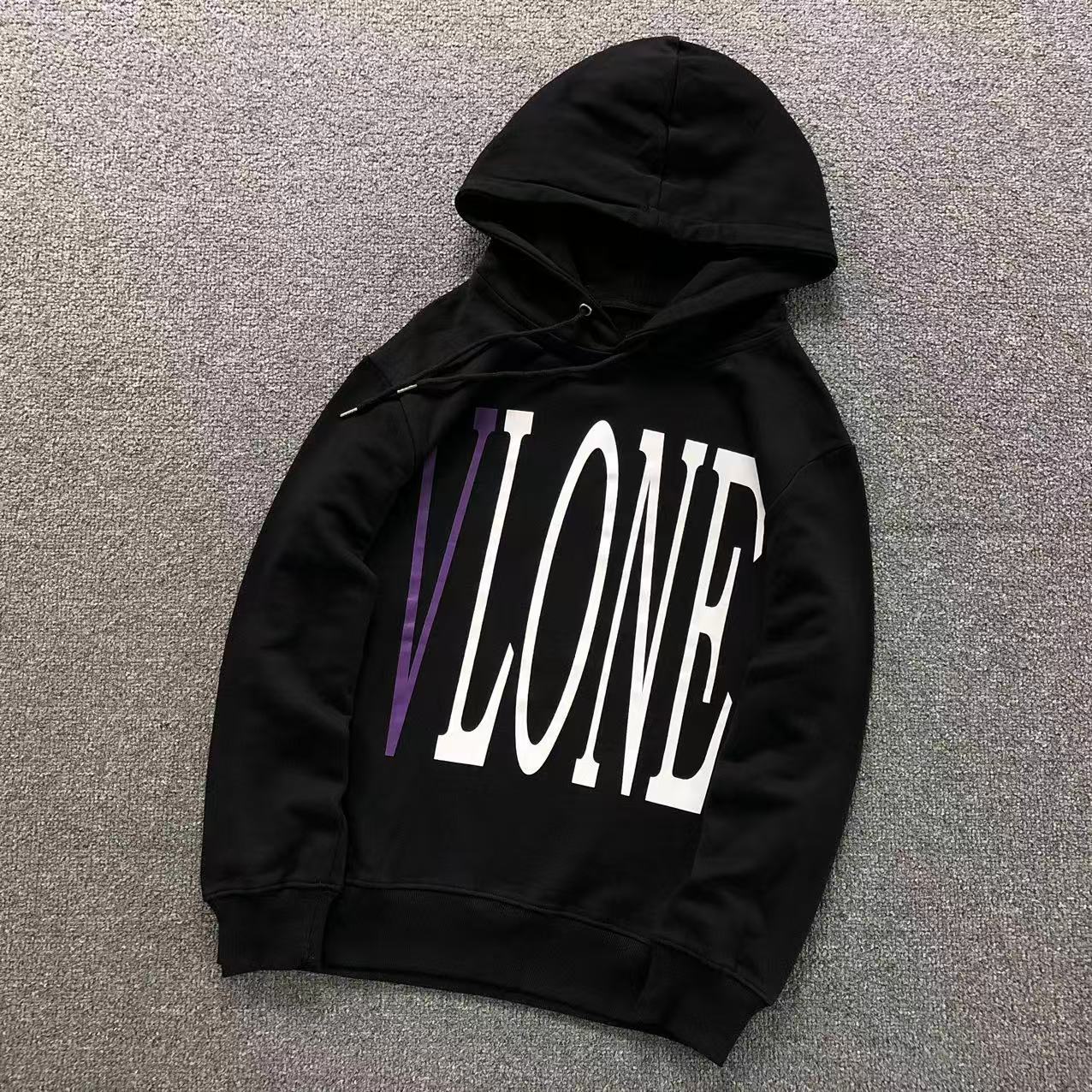 MOLETOM CANGURU Vlone Purple V Logo — frente