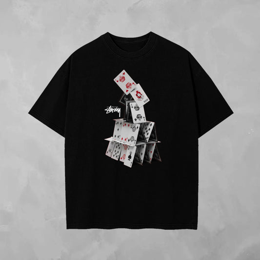 Camisa Stussy Cartas
