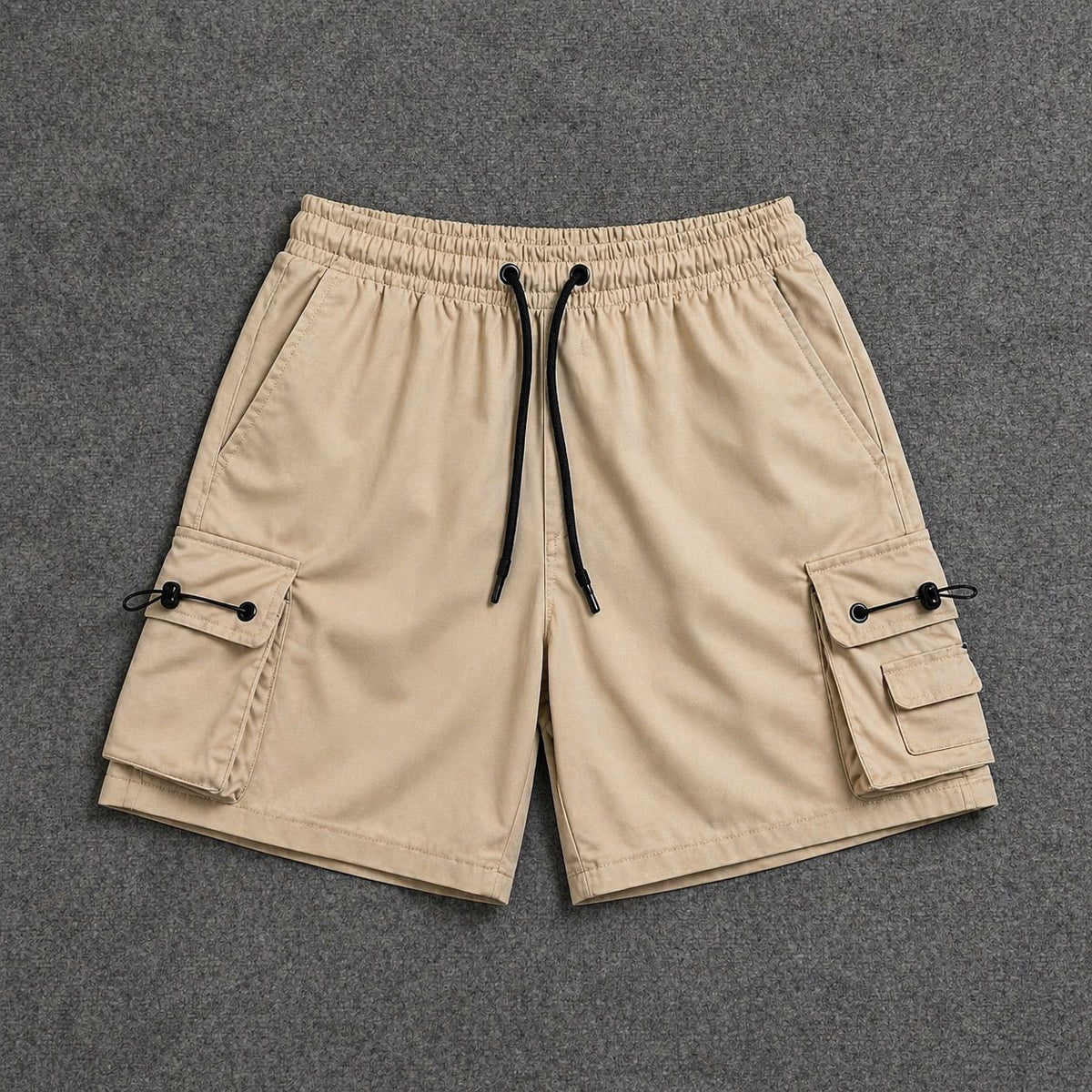 Short Cargo Streetwear Dual Pocket Bege