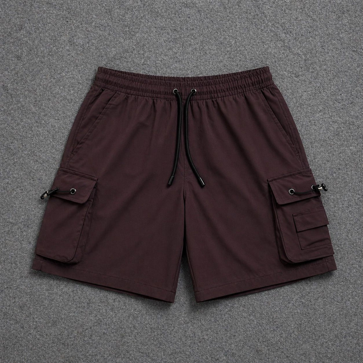 Short Cargo Streetwear Dual Pocket Marrom