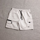 Short Cargo Streetwear Zip Utility + Tampa Cinza Claro