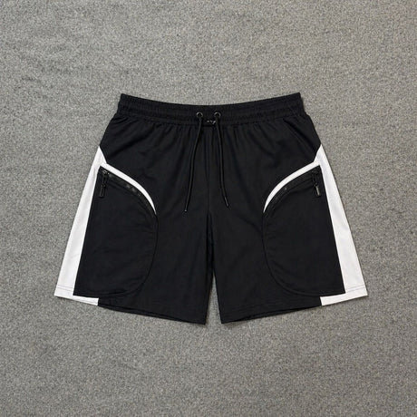 Short Premium Cargo com Recortes Tricolor e Bolsos com Zíper