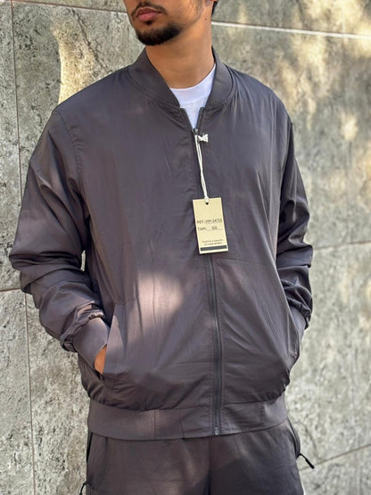 Casaco Corta Vento Importado Minimal Bomber 2026 Chumbo