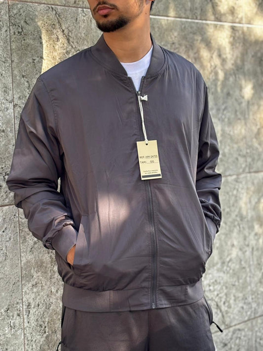 Casaco Corta Vento Importado Minimal Bomber 2026 Chumbo