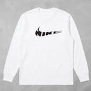 Camisa Manga Longa Suedine Nike Logo Peito