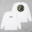 Camisa Manga Longa Suedine Corteiz Logo Redondo Costas