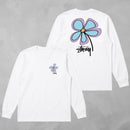 Camisa Manga Longa Suedine  Stüssy, modelo "Flower"