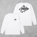 Camisa Manga Longa Suedine   Basic Stüssy LS Tee