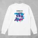 Camisa Manga Longa Suedine Adidas Logo Colorido