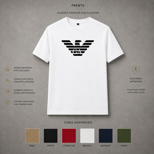 Camisa Importada Pima Armani Eagle Logo — frente