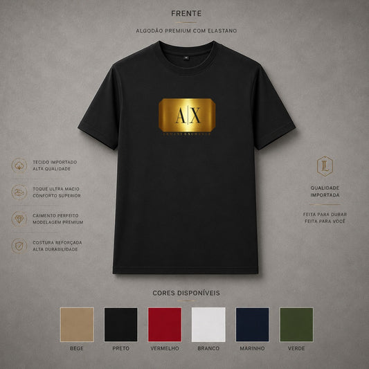 Camisa Importada Pima Armani Gold Plate — frente