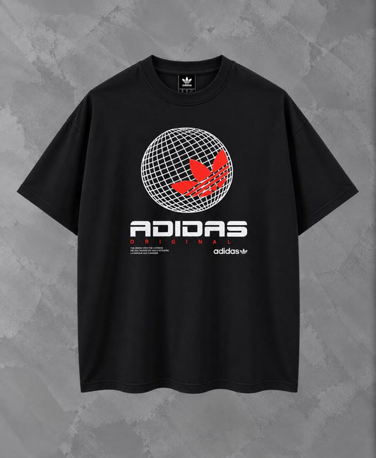 Camisa Adidas Globe Trefoil — frente