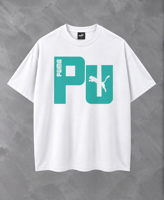 Camisa Puma Big Logo Panther Letras Pu Gigantes — frente