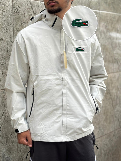 Casaco Corta Vento Impermeavel Imper Motor 2026 Off com patch Lacoste Sp