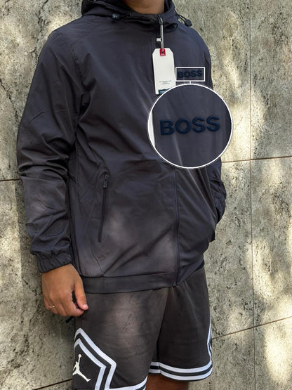 Casaco Corta Vento Impermeavel Storm Urban 2026 Chumbo com patch Boss Sp Preto