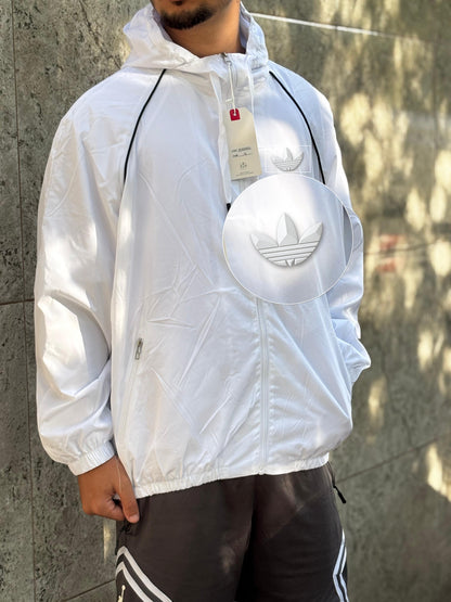 Casaco Corta Vento Importado Alpine North 2026 Branco com patch Adidas Branco