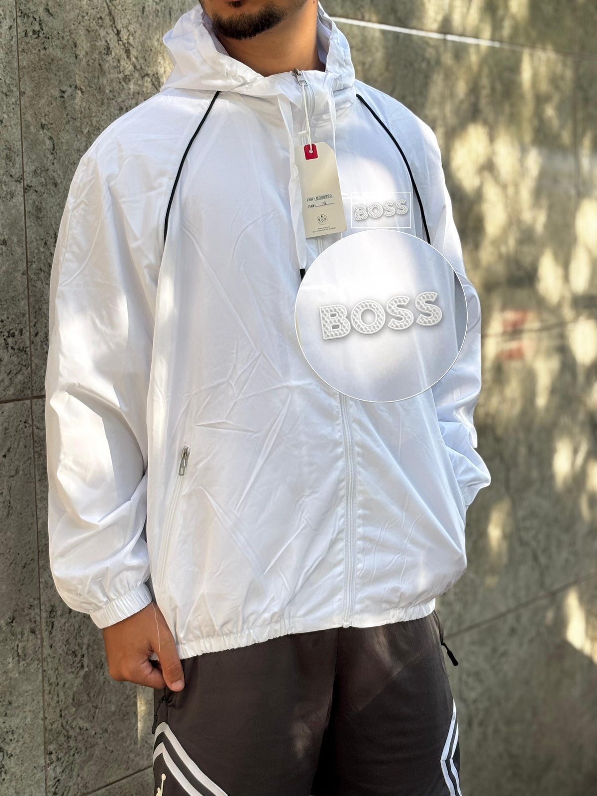 Casaco Corta Vento Importado Alpine North 2026 Branco com patch Boss Sp Branco