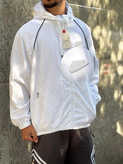 Casaco Corta Vento Importado Alpine North 2026 Branco com patch Nike Branco