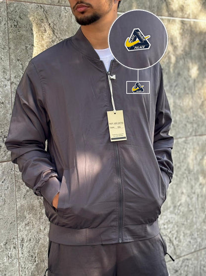 Casaco Corta Vento Importado Minimal Bomber 2026 Chumbo com patch Palace