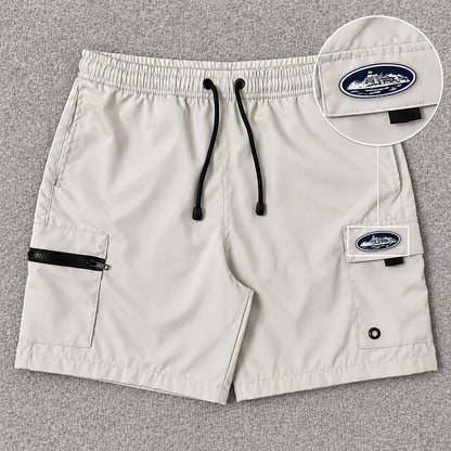 Short Premium Cargo Zíper Off White