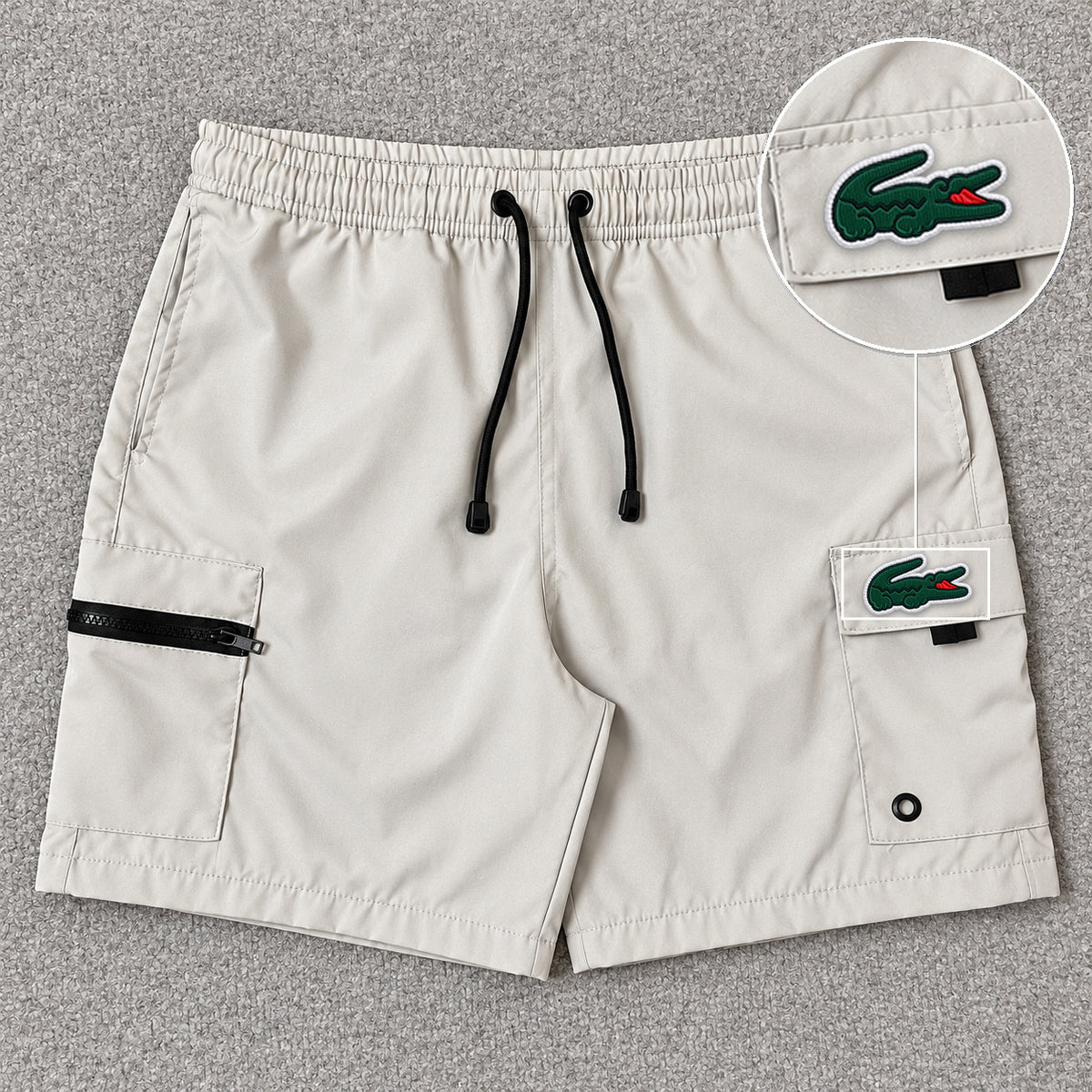 Short Premium Cargo Zíper Off White