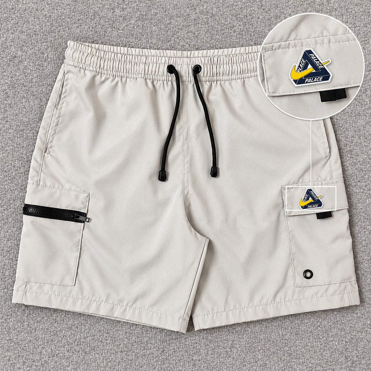 Short Premium Cargo Zíper Off White