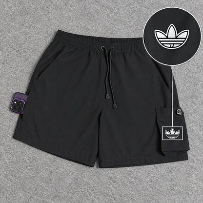 Short Cargo Elastano Tech Black com patch Adidas P B